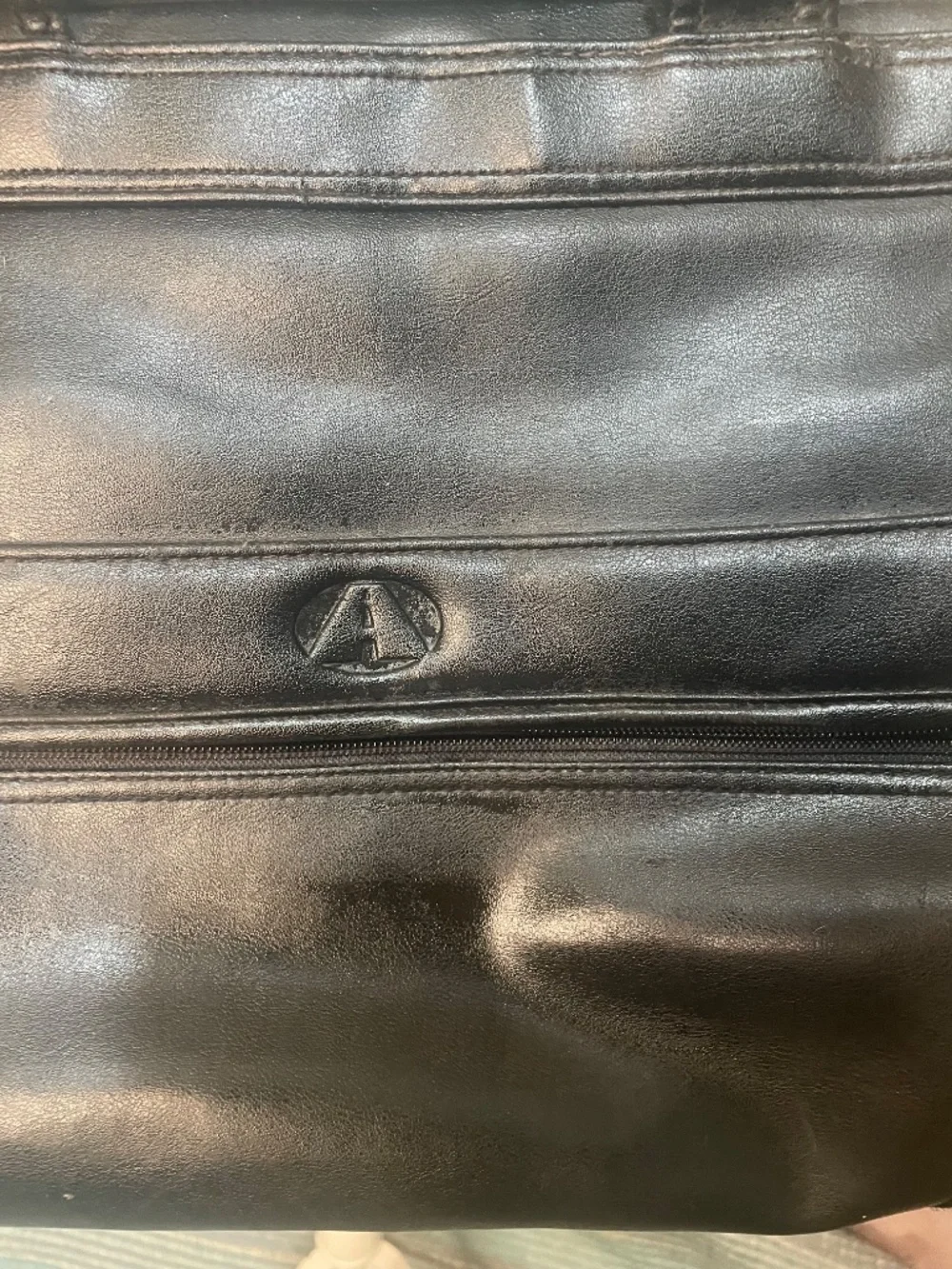 Avenues America: vintage harness leather laptop briefcase